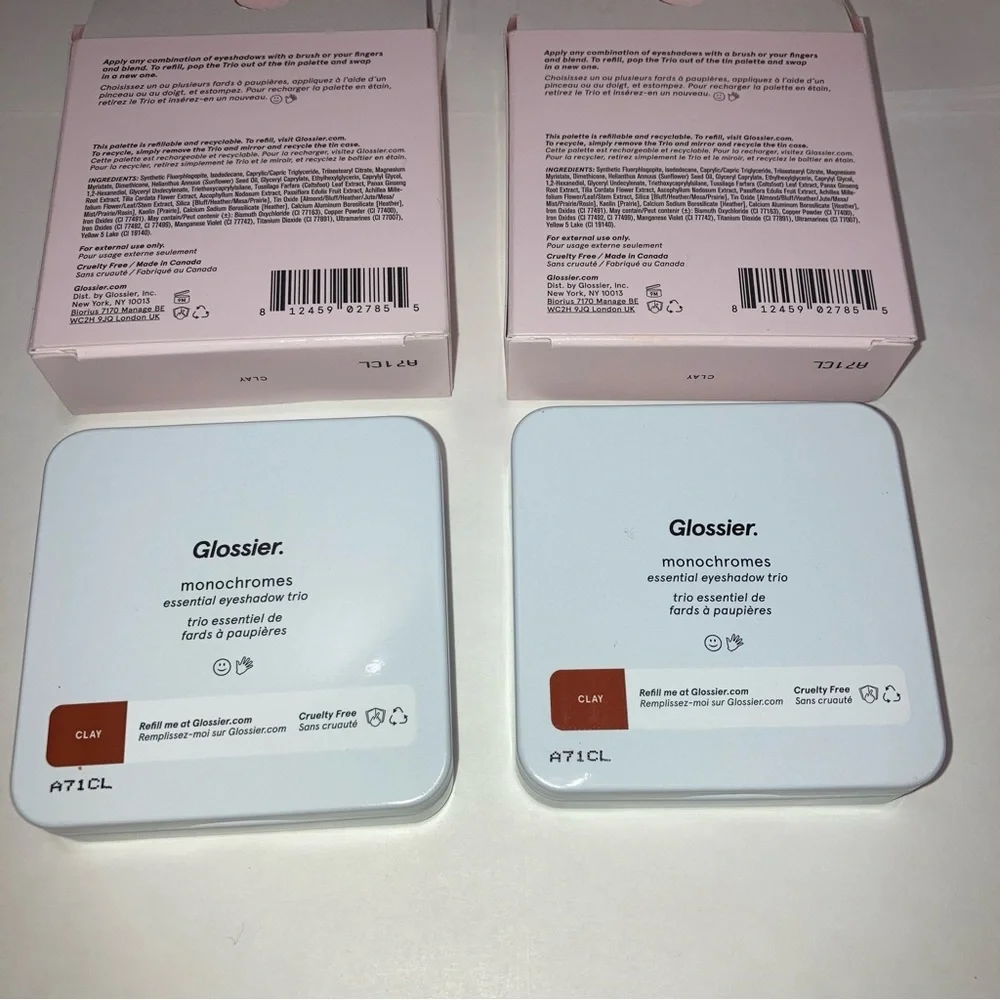 2 x Glossier eyeshadow